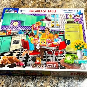 White Mountain EUC- Breakfast Table Puzzle